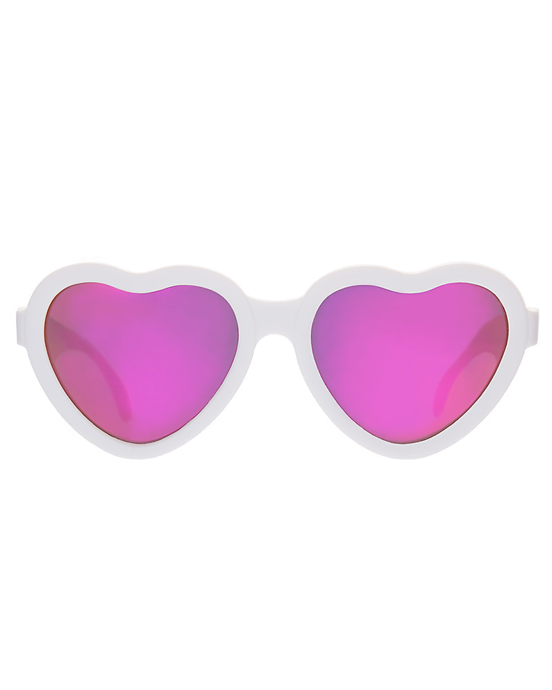 white sunglasses with pink lenses